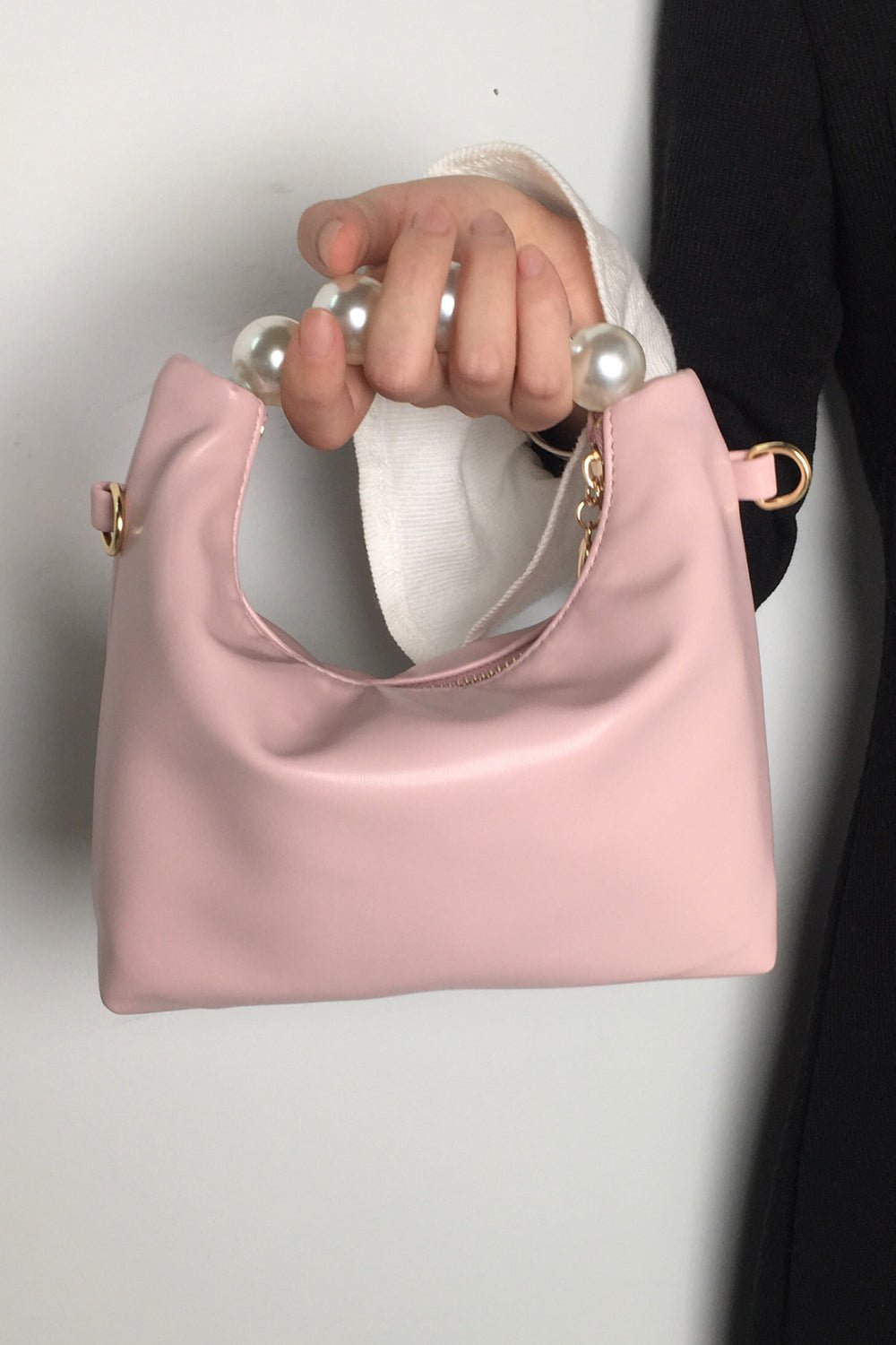 Adored PU Leather Pearl Handbag - Blissful Beyond Soap