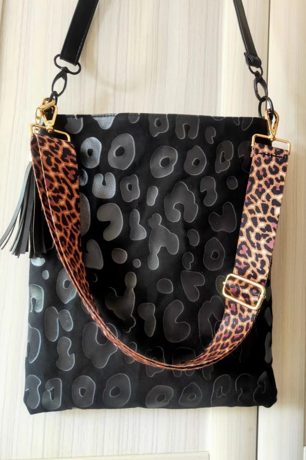 Adored PU Leather Shoulder Bag with Tassel - Blissful Beyond Soap