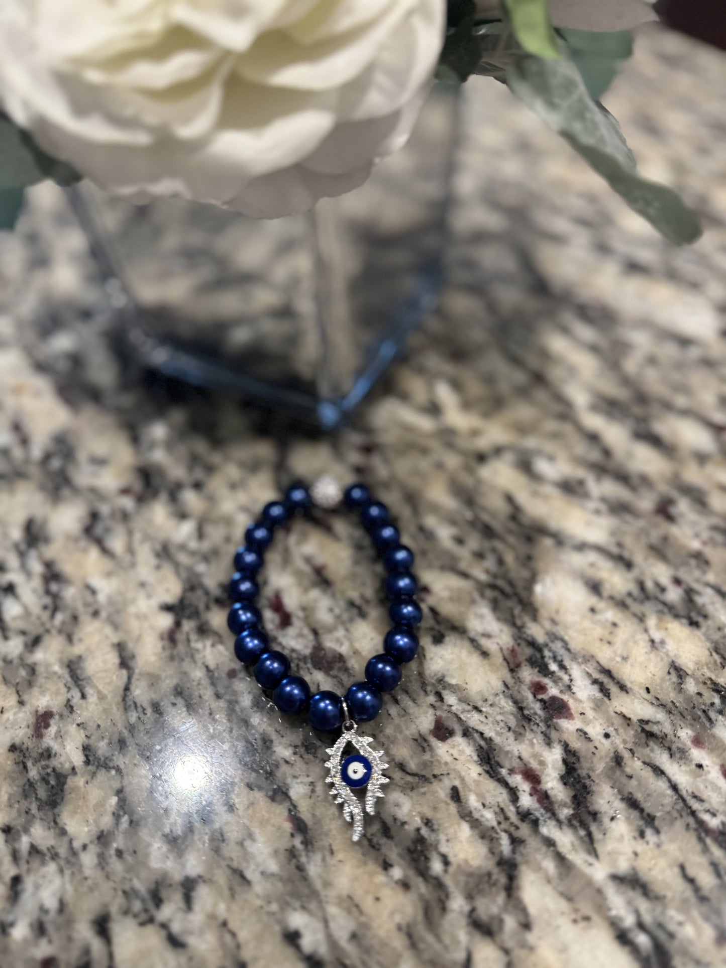 The rhinestone evil eye bracelet