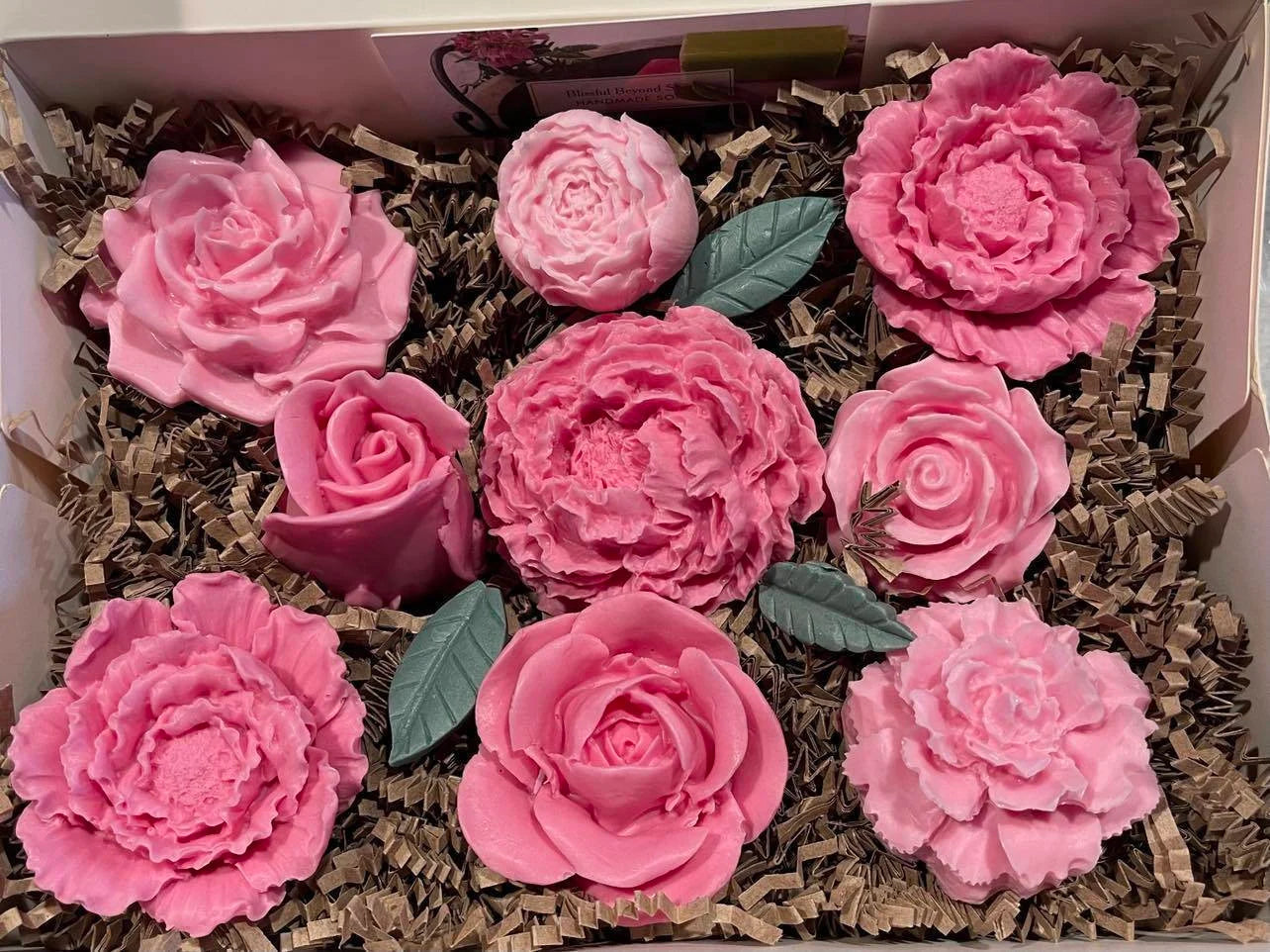 Peony Rose Soap Flower Box