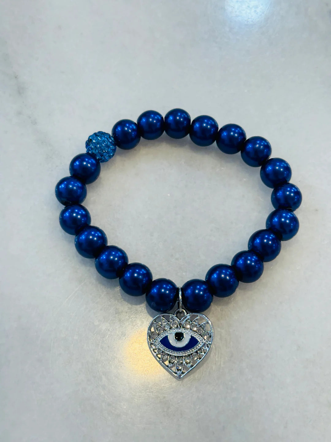 The rhinestone evil eye bracelet